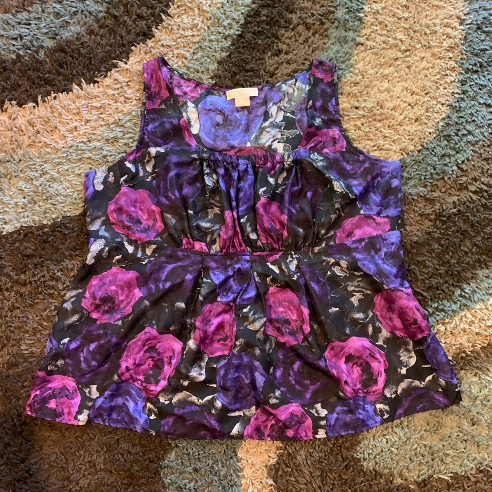 Floral, silk Michael Michael Kors blouse